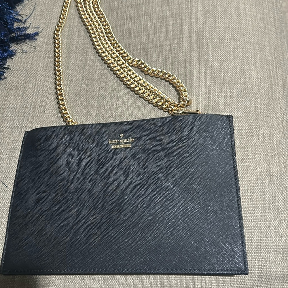 Kate Spade black "envelope" style clutch